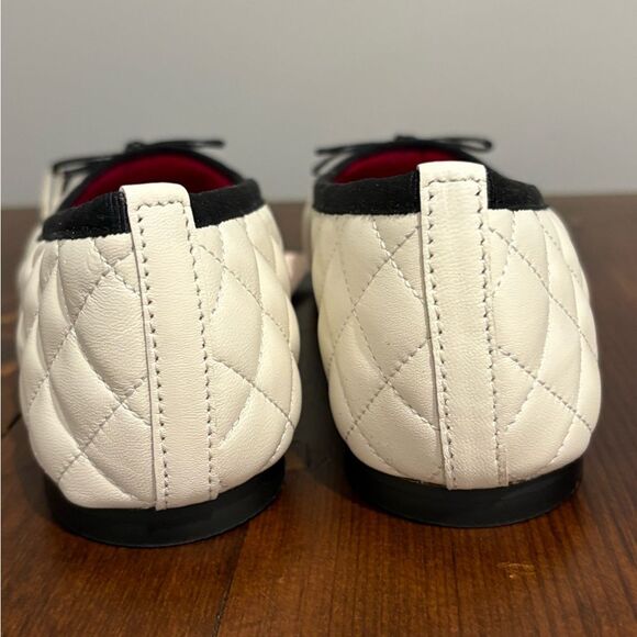 NWT Libera Mente Genuine Leather Made in Italy Quilted Ballet Flat Shoes Size 7 - Picture 8 of 9